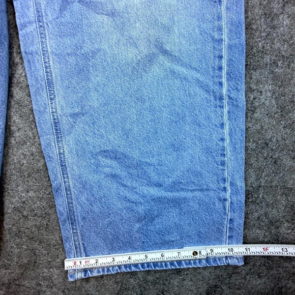 Old Navy Jeans Womens 4 Blue Denim Cotton Mid Rise Wow Baggy Wide Leg Light Wash - Picture 6 of 8